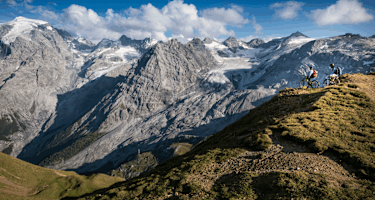 Der Moment des Innenhaltens - im Hintergrund der Ortler