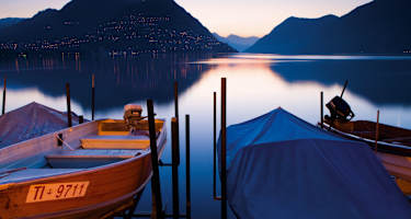 Foto: Blick auf den Luganersee von Paradiso