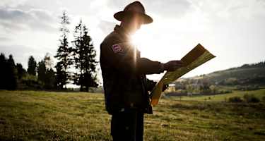 Ranger des Landesbetrieb Wald und Holz NRW am Rothaarsteig
