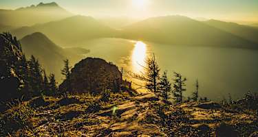 Angekommen am Gipfel - der Ausblick vom Schoberstein