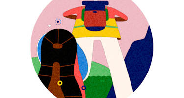 Wandern Spuren in der Natur