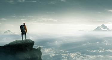 Stockfoto Bergsteiger