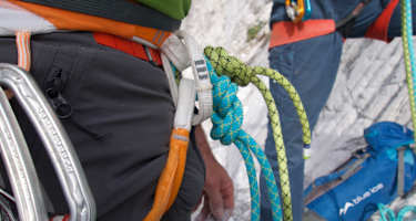 Beim Anseilen ist der klassische Achter immer die richtige Wahl.