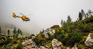 Bergrettung Unfall Einsatz Helikopter Berge