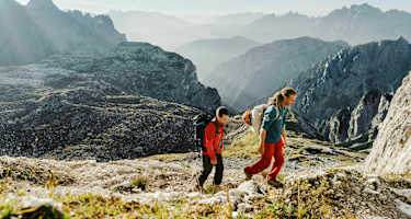 Tre Cime: Bergwanderer in den Dolomiten