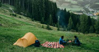 Wildzelten in den Bergen