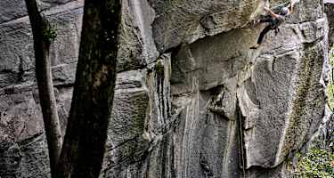 Jacopo Larcher während seiner Erstbegehung der Trad-Route „Tribe“