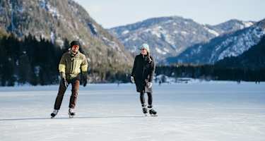 Eislaufen Weissensee Bergwelten