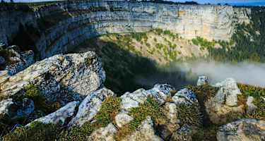 Creux du Van im Val-des-Travers in der Schweiz