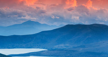 Parnass: Golf von Korinth in Griechenland