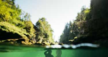 Tauchen in der Traun