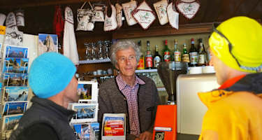Enrico „Heini“ Demetz von der Toni-Demetz-Hütte in den Dolomiten