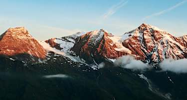Natur-Erlebnisweg Ferleiten: Blick in die Glocknergruppe mit dem Großen Wiesbachhorn