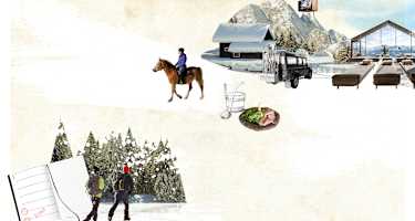 Illustration Bergwelten Mein Wochenende