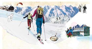 Illustration Bergwelten Mein Wochenende