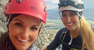 Maggy und Anja Klettersteige