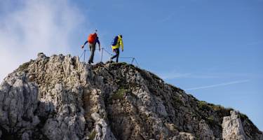 Heinz Zak und Daniel Sikan wandern über den Mittenwalder Höhenweg durchs Karwendel