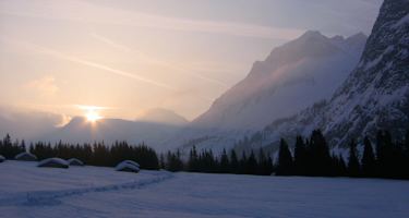 Das Lechquellengebirge im Morgenlicht