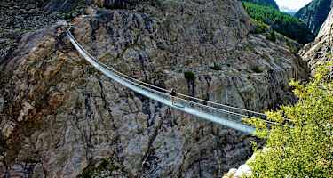 Blick in die Massaschlucht bei Blatten bei Naters im Wallis