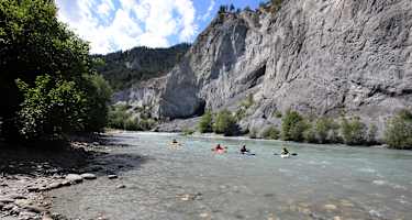 Kajakfahren Vorderrheinschlucht