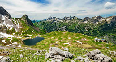 Die Rappenseehütte (2.091 m) in den Allgäuer Alpen
