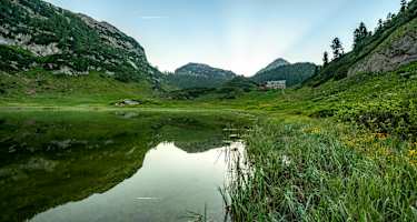 Das Kärlingerhaus am Funtensee in Bayern