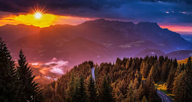 Sonnenuntergang Berchtesgaden