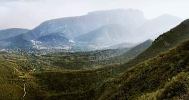 Blick vom Mount Song in der Provinz Henan in China