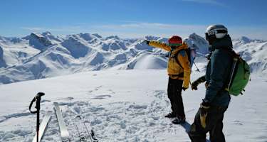 Tuxer Alpen in Tirol: Aussicht von Hobarjoch