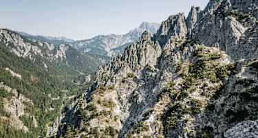 Schroffe Felslandschaft im Nationalpark Gesäuse