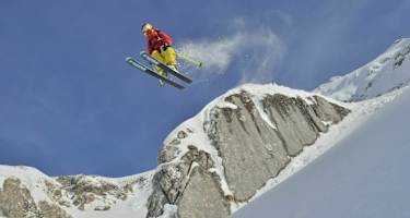 Freeride-Star Nadine Wallner am Arlberg