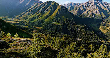Wandern in der Silvretta: Blick auf den Piz Spadla in Graubünden