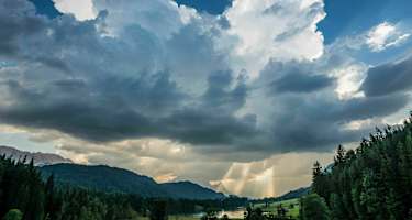 Krün bei Mittenwald: Schlechtwetter im Karwendel