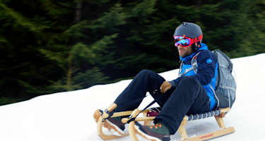 Tirol: Rodeln auf der Bergeralm im Wipptal