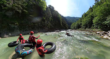 Schlauchreiten auf der Brandenberger Ache