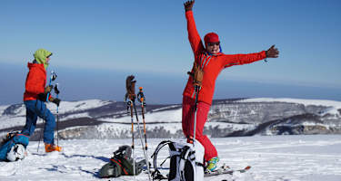Tourengeher im Gelände