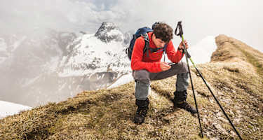 Handy am Berg, Bergsteigen
