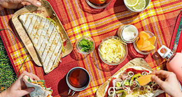 Ideal für Picknick und Wanderung: Tortilla-Calzonen