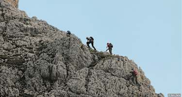 Sportlicher Klettersteig: Via Ferrata della Piramida