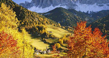 Geislerspitzen in den Dolomiten in Südtirol