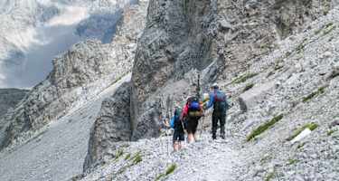 Auf dem Weg zur Pfeishütte.
