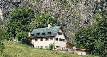 Die Berggaststätte Wimbachschloss