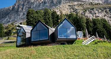 Panoramafenster der Berghütte Oberholz