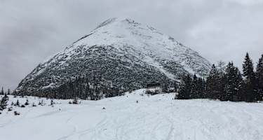 Blick zur Rauthhütte und Hohen Munde