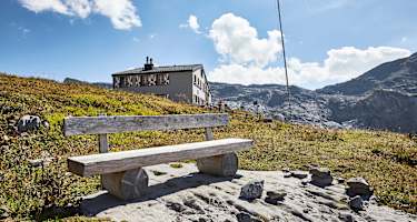 Sitzbank unweit der Rugghubelhütte