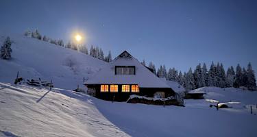 Die Baldenweger Hütte im Winter