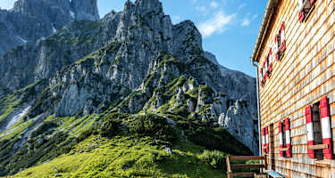 Blick von der Hofpürglhütte auf die Große Bischofsmütze