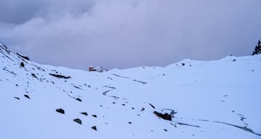 Die Neue Regensburger Hütte im Winter