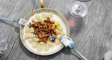 Köstliche Speise auf der Daniel Baita Hütte