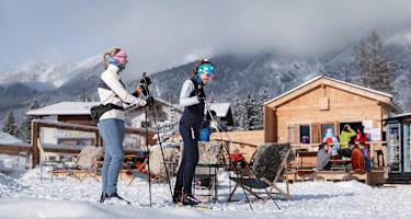 Einkehr bei der j'auszeit Hütte in der Leutasch
